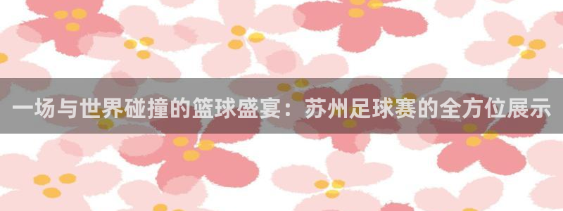 一场与世界碰撞的篮球盛宴：苏州足球赛的全方位展示