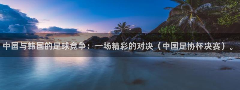  中国与韩国的足球竞争：一场精彩的对决（中国足协杯决赛）。