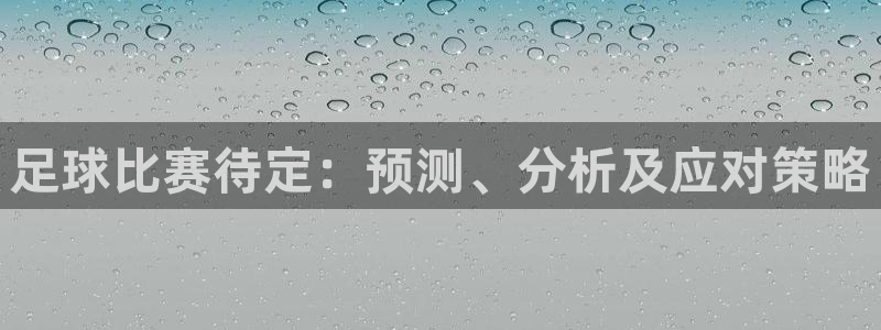 足球比赛待定：预测、分析及应对策略